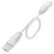 Swivled LED 10 inch White Linear Ceiling Light, Interconnection Cord