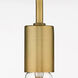 Beacon 1 Light 14 inch Brushed Brass Flush Mount Ceiling Light