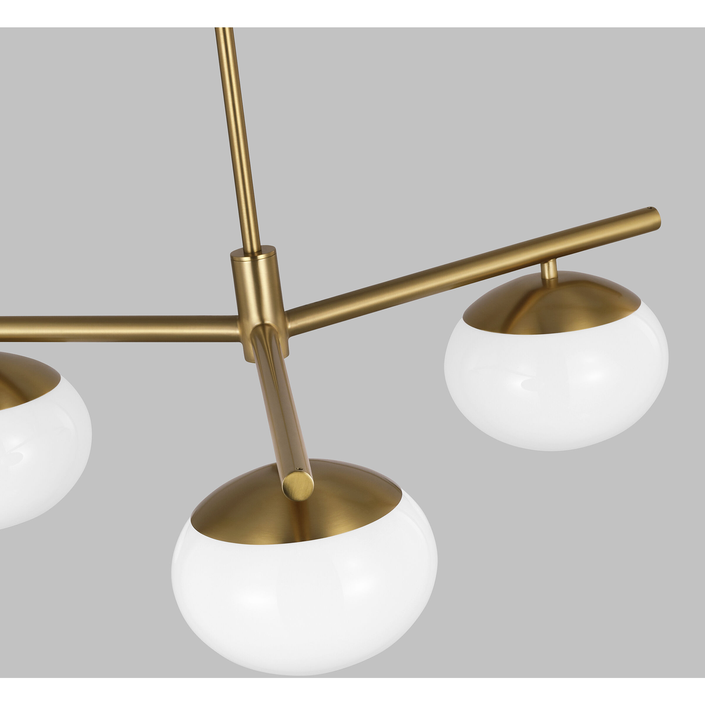 ED Ellen DeGeneres Lune 3 Light 27.38 inch Burnished Brass Semi-Flush Mount Ceiling Light