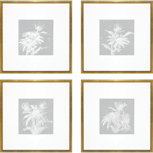 Florals Collection Blue Framed Art
