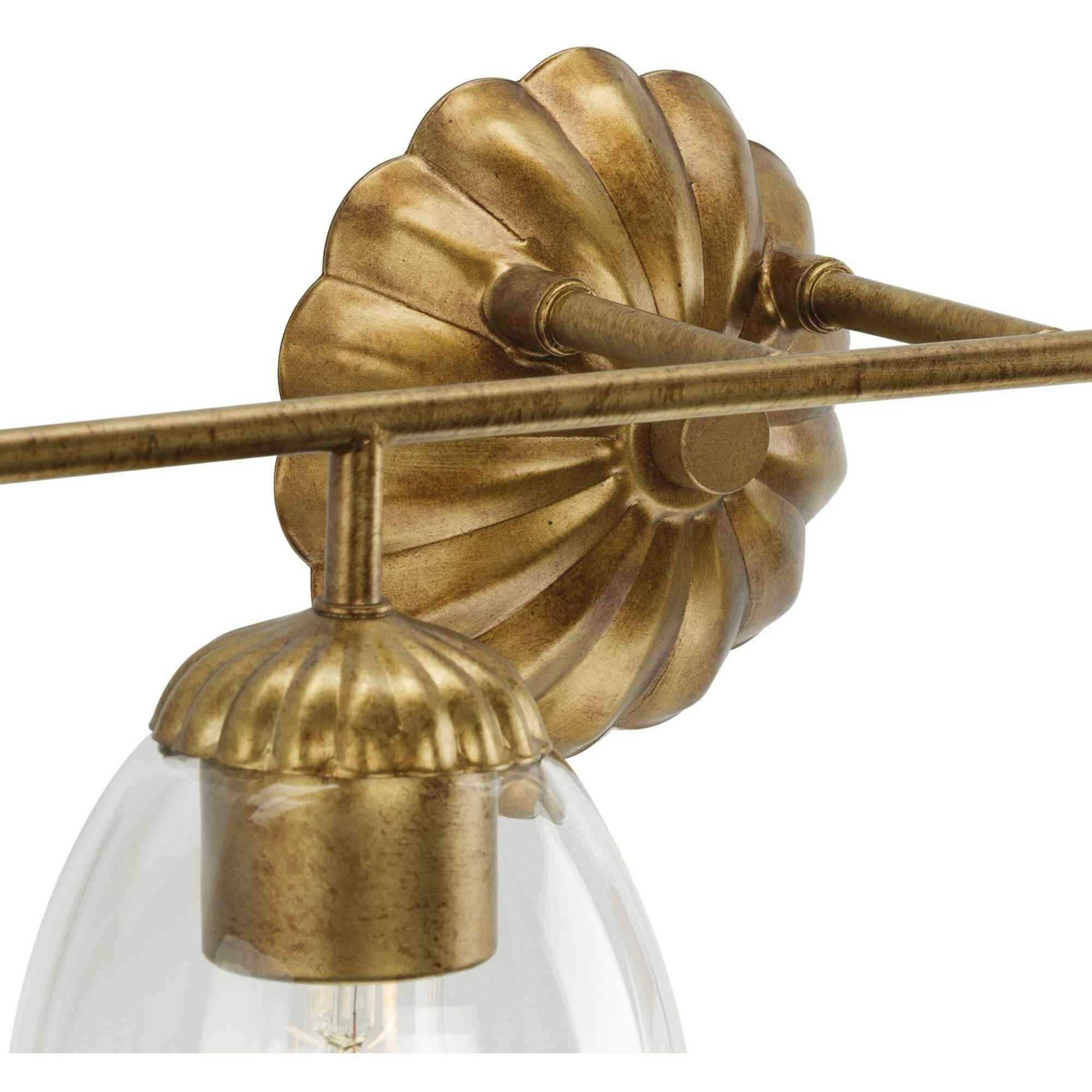 Quillan 4 Light 33.62 inch Gold Ombre Bathroom Vanity Light Wall Light