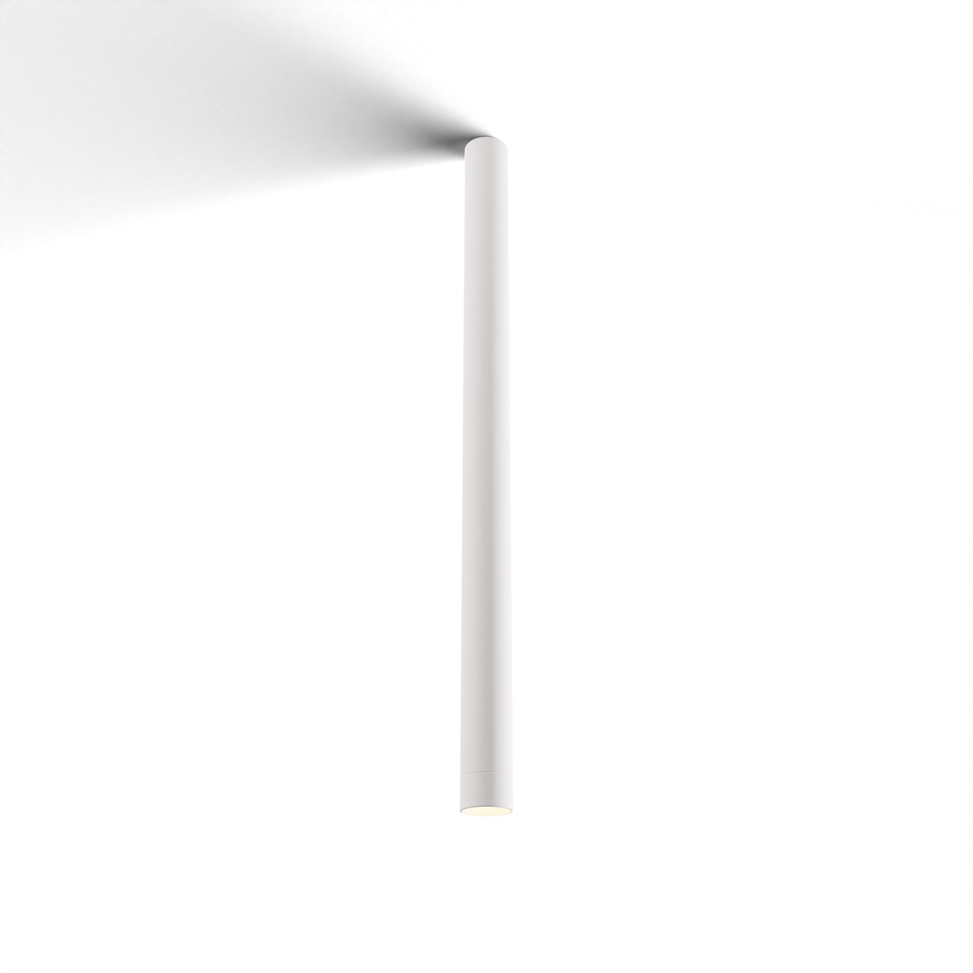 Combi LED 1.5 inch Matte White Pendant Ceiling Light, Suspension / Flush Mount 2-in-1