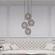 Geometric 1 Light 8 inch Bronze Mini Pendant Ceiling Light