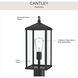 Cantley 1 Light 18.25 inch Matte Black Outdoor Post Mount Lantern Light