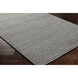 Damier 120 X 96 inch Cream / Black Handmade Rug in 8 x 10