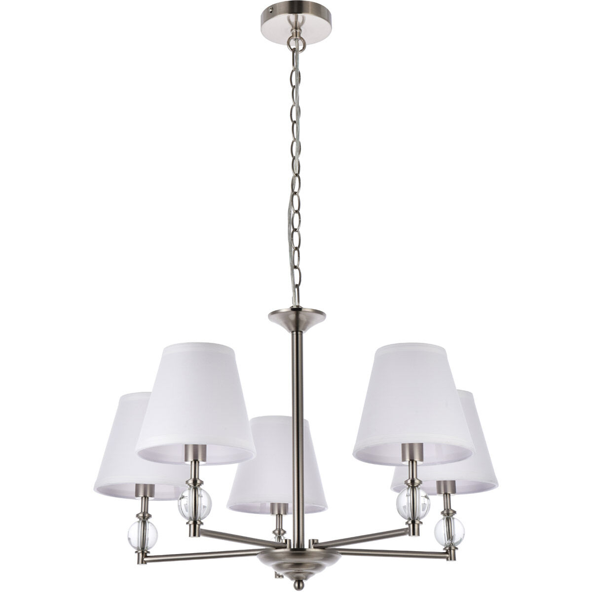 Bethany 5 Light 27.5 inch Stain Nickel Pendant Ceiling Light in Satin Nickel