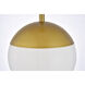 Eclipse 3 Light 18 inch Brass Pendant Ceiling Light