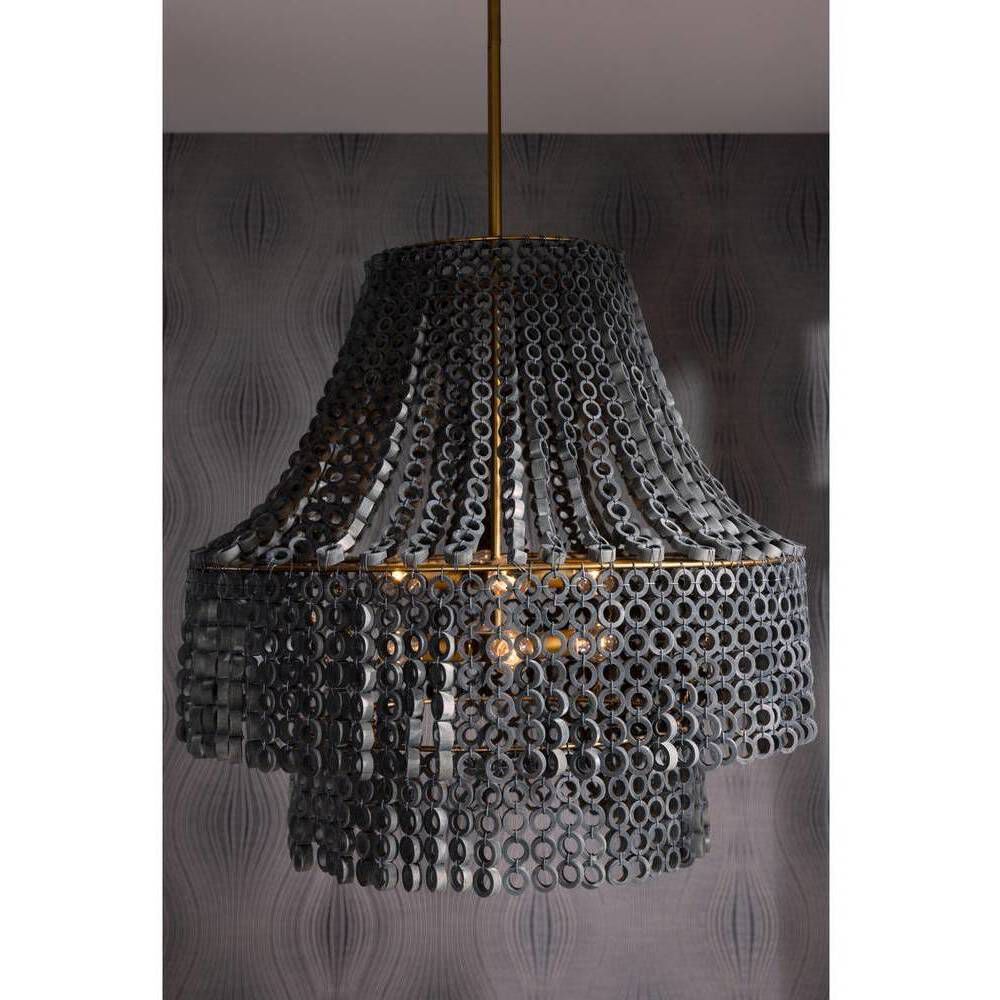 Hannie 8 Light 29 inch Gray Wash Chandelier Ceiling Light