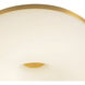 Jada 12 inch Brushed Gold Flush Mount Ceiling Light