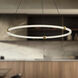 Bruni LED 32.38 inch Brushed Gold Pendant Ceiling Light