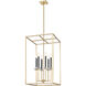 Gaultier 6 Light 18 inch Mondern Gold Chandelier Ceiling Light in Modern Gold