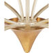 Paradiso 9 Light 39.5 inch Contemporary Silver Leaf and Contemporary Gold Leaf and Contemporary Gold Chandelier Ceiling Light