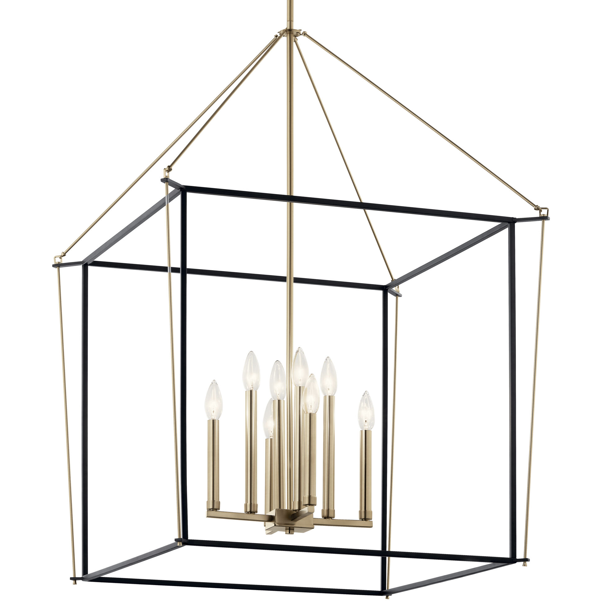 Eisley 8 Light 28.25 inch Champagne Bronze Foyer Pendant Ceiling Light