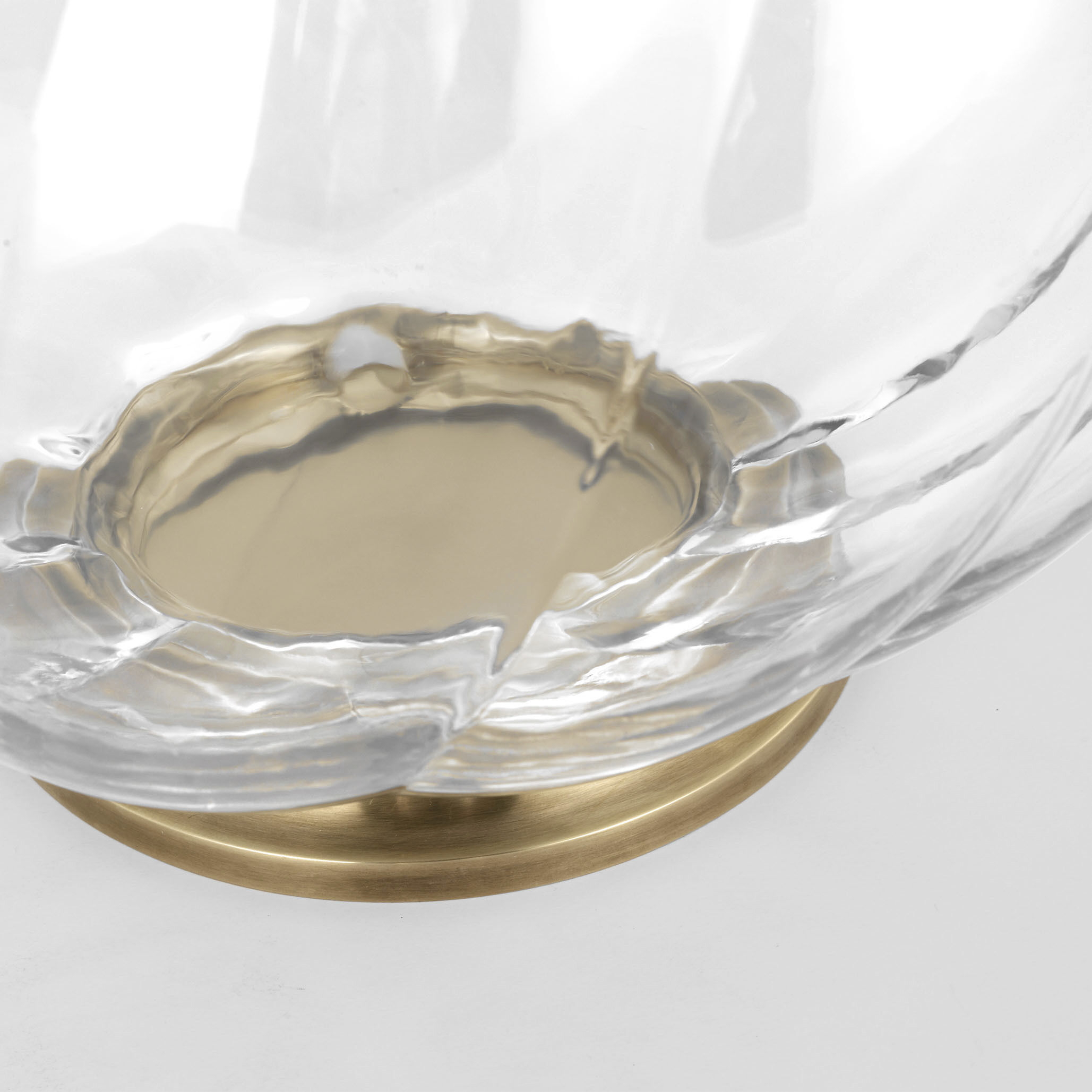 Julie Neill Talia 29.25 inch 15.00 watt Clear Glass Table Lamp Portable Light, Medium