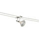 K Pivot 1 Light 12 Satin Nickel Low-Voltage Track Head Ceiling Light in 2.00 Cable Seperation