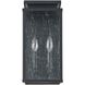 Overton 2 Light 14.25 inch Matte Black Exterior Wall Sconce