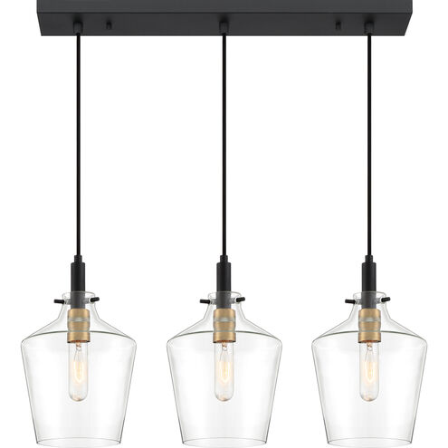 June 3 Light 30 inch Earth Black Island Chandelier Ceiling Light