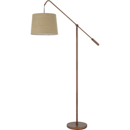 Fishing Rod 68 inch 100.00 watt Rust Adjustable Floor Lamp Portable Light