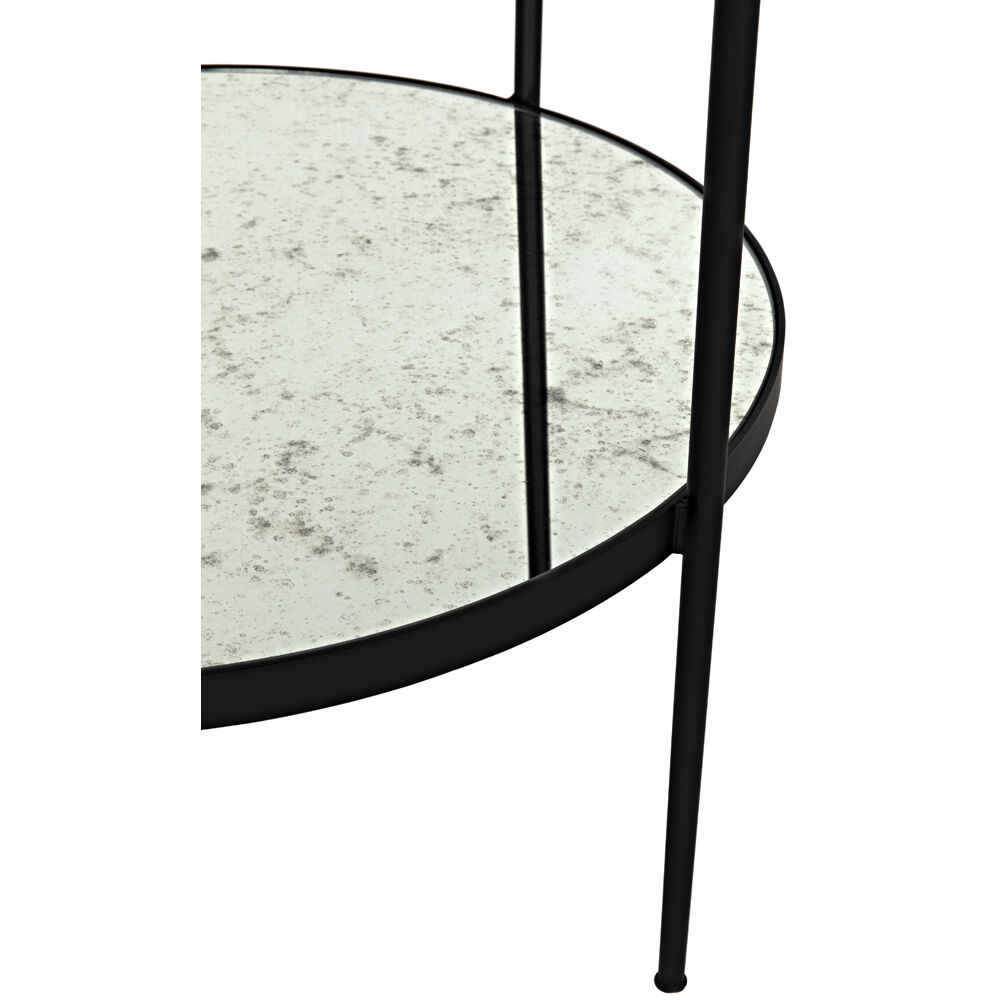 Anna 30 X 25 inch Matte Black Side Table