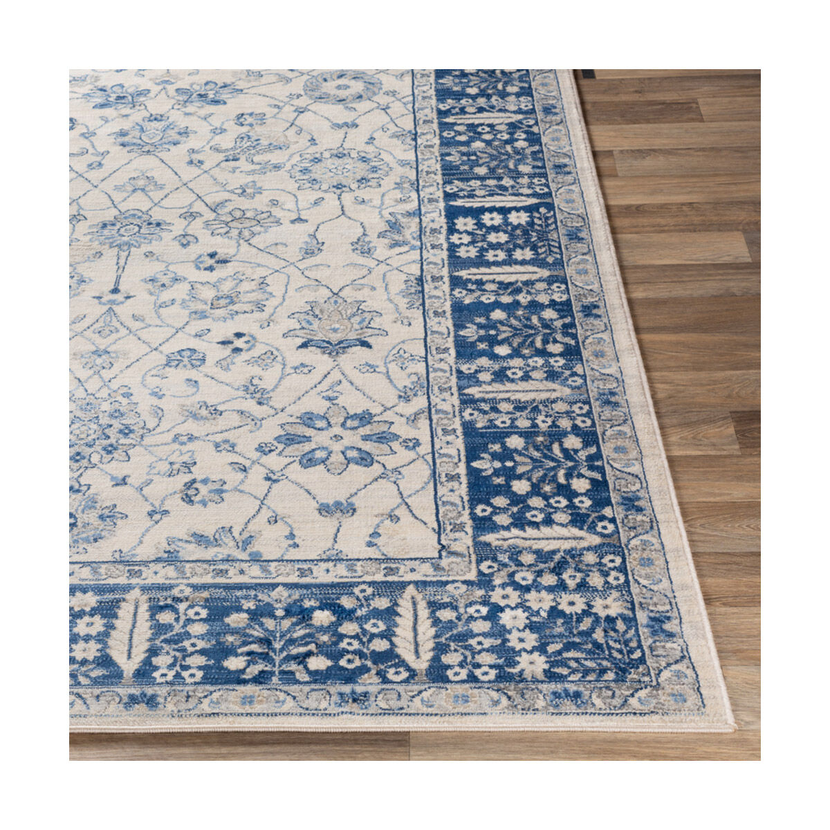Monaco 36 X 24 inch Navy/Bright Blue/Cream/Silver Gray/Medium Gray Rugs