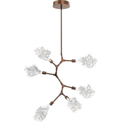 Blossom LED 31.8 inch Flat Bronze Chandelier Ceiling Light in 2700K LED, Modern Vine
