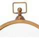 Wade 34 X 19 inch Antique Brass Mirror