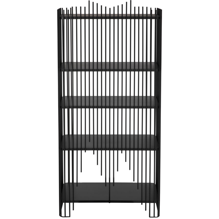 Mila Matte Black Bookcase