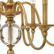 Eleanor LED 27 inch Heritage Brass Indoor Chandelier Ceiling Light