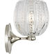 AERIN Lazari LED 6 inch Polished Nickel Single Bath Sconce Wall Light