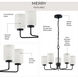 Merry 5 Light 22.12 inch Matte Black Chandelier Ceiling Light