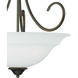 Bella 3 Light 20 inch Oiled Bronze Pendant Ceiling Light