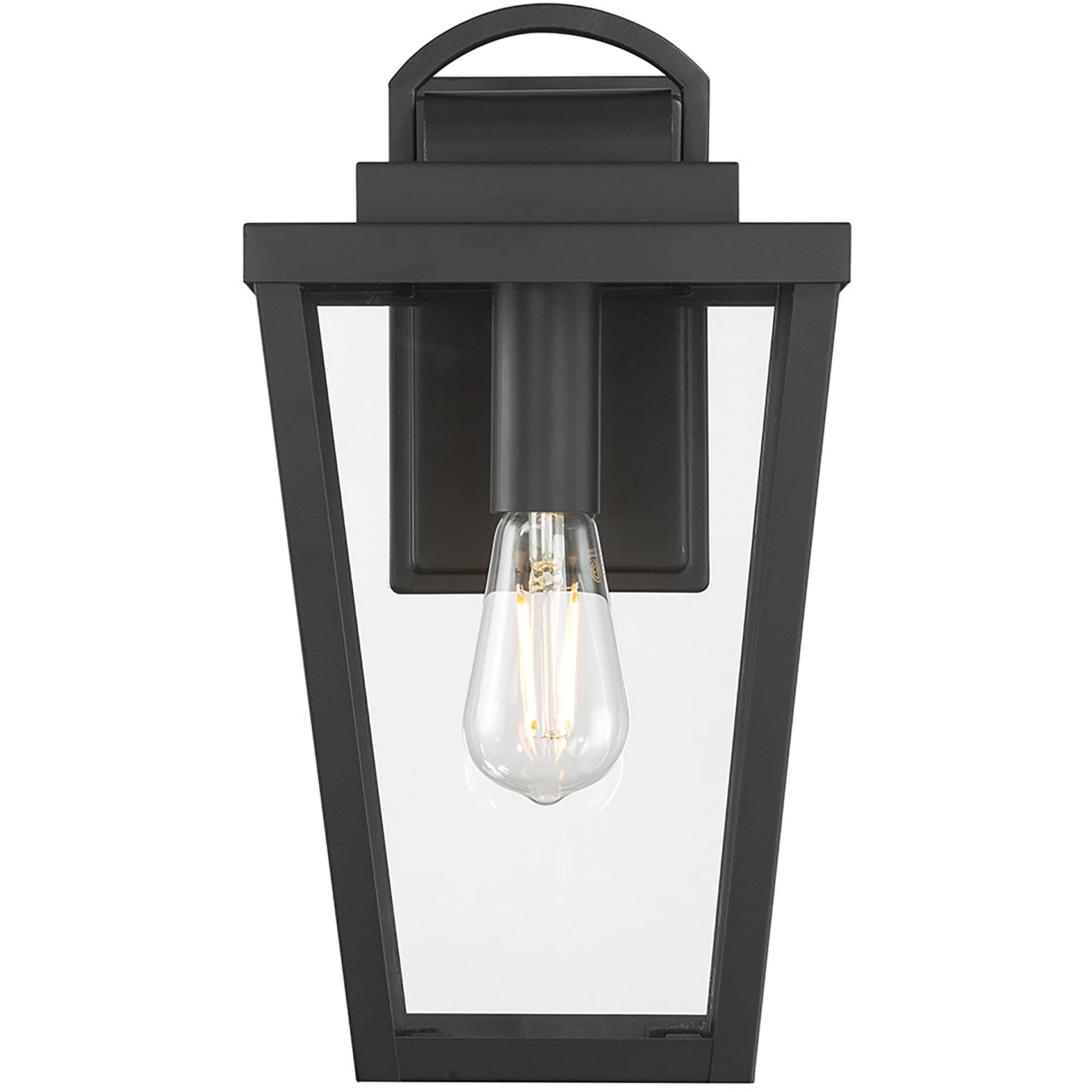 Brenwick 1 Light 14.5 inch Powder Coated Black Outdoor Wall Sconce