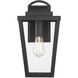 Brenwick 1 Light 14.5 inch Powder Coated Black Outdoor Wall Sconce