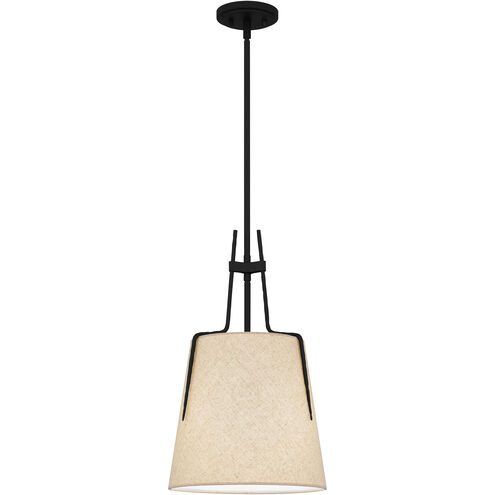 Leona 1 Light 12 inch Matte Black Mini Pendant Ceiling Light, Small