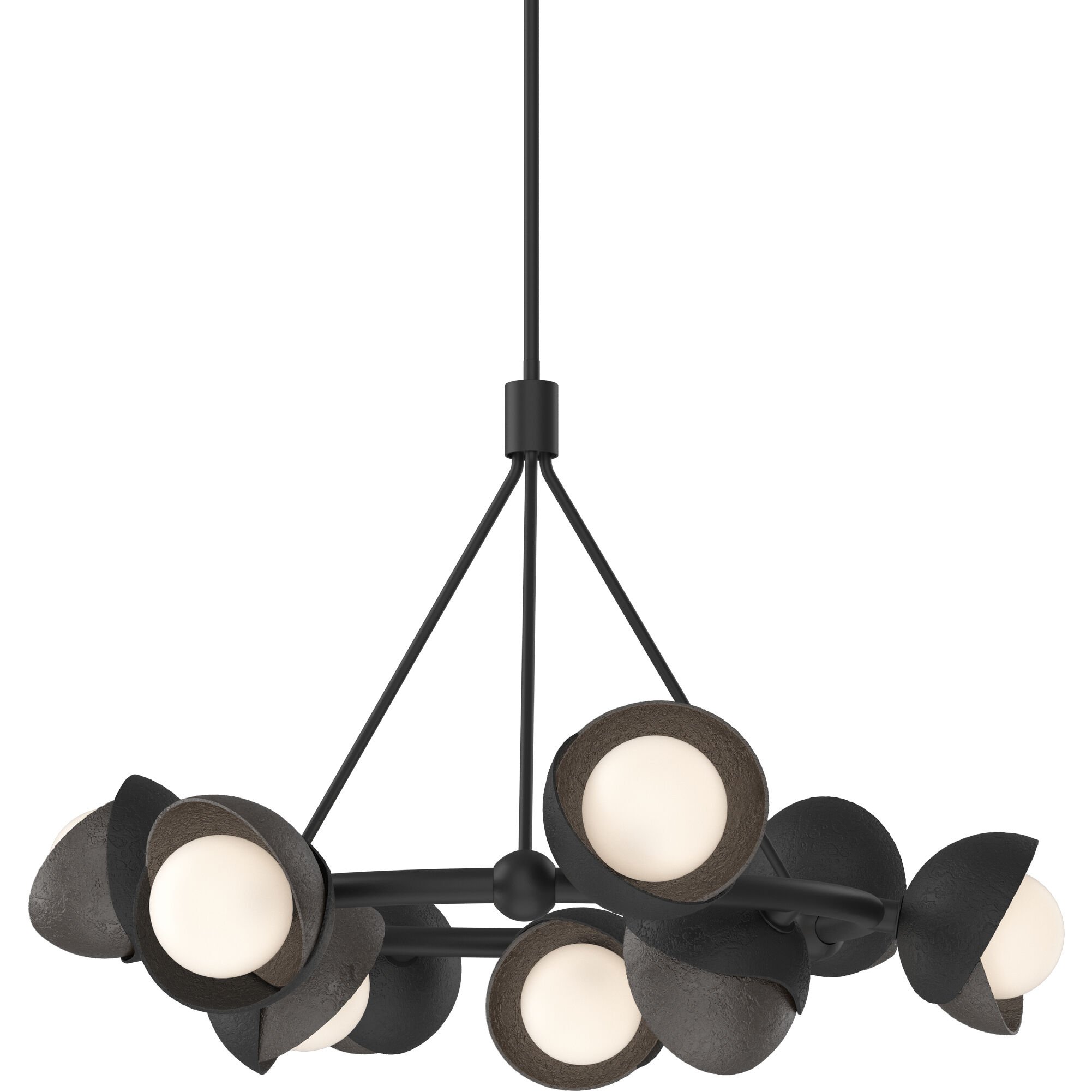 Brooklyn 9 Light 32 inch Black and Oil Rubbed Bronze Ring Pendant Ceiling Light in Black/Oil Rubbed Bronze