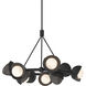 Brooklyn 9 Light 32 inch Black and Oil Rubbed Bronze Ring Pendant Ceiling Light in Black/Oil Rubbed Bronze