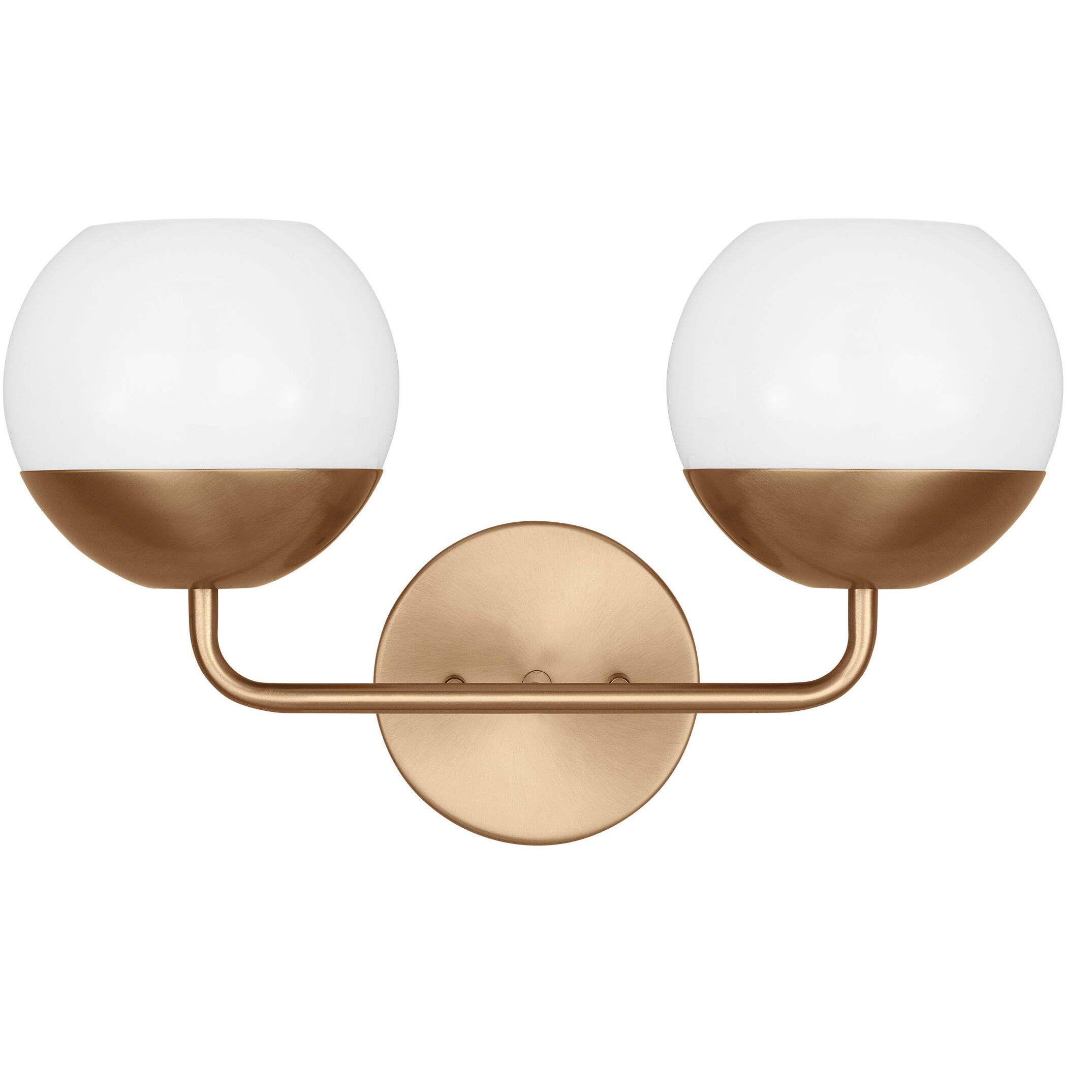 Alvin 2 Light 16.5 inch Satin Brass Bath Vanity Wall Light