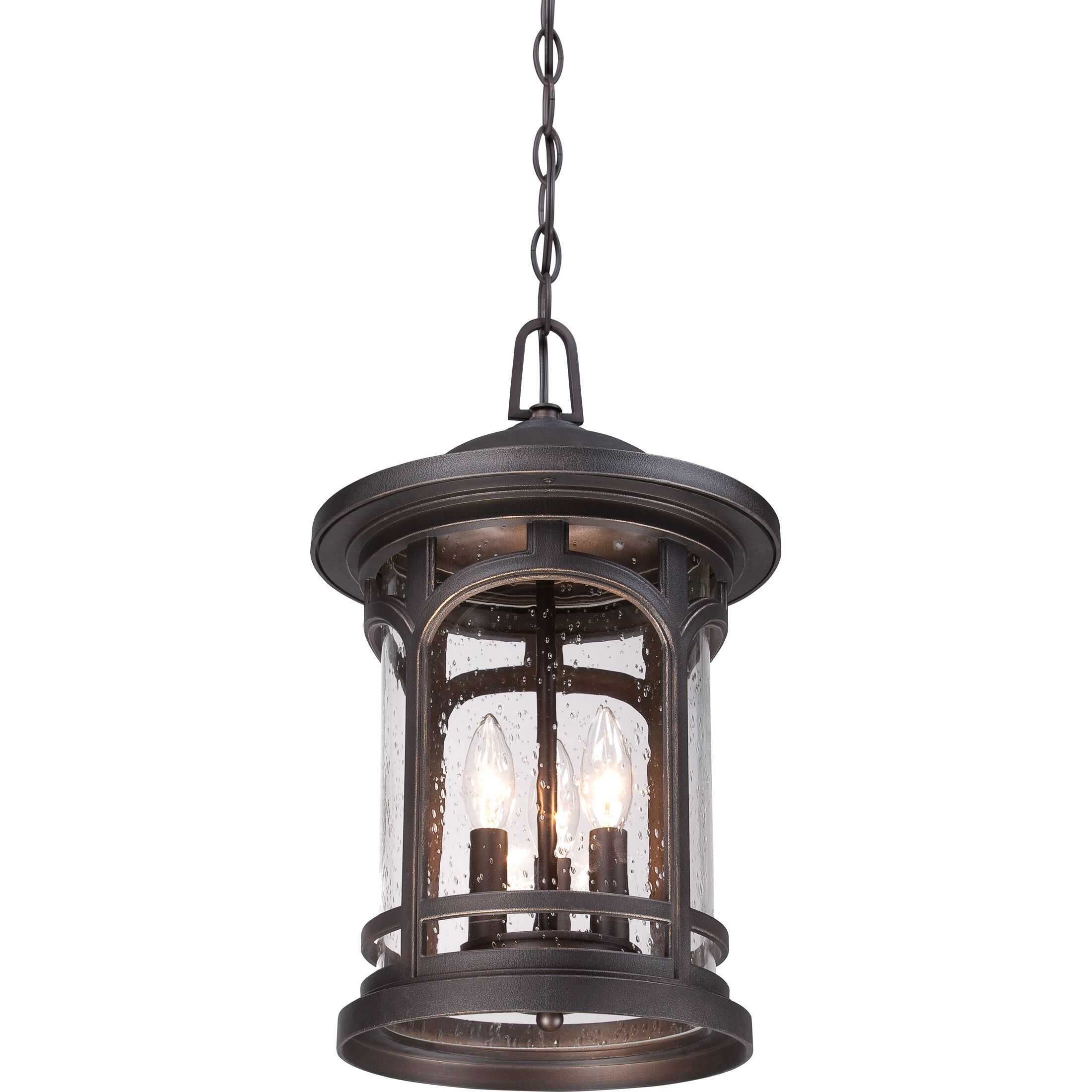 Marblehead 3 Light 11 inch Palladian Bronze Outdoor Hanging