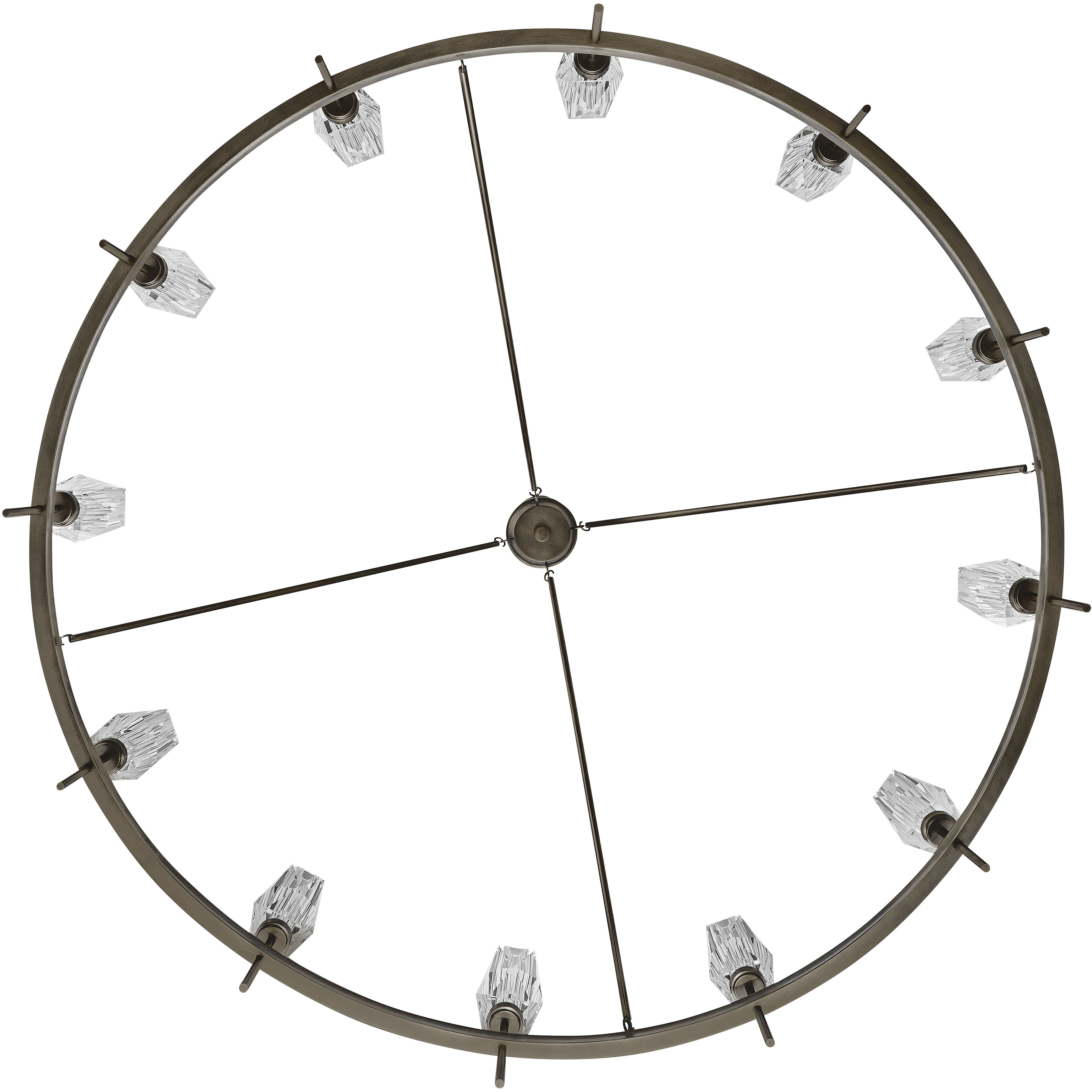 Ana 12 Light 58 inch Black Oxide Chandelier Ceiling Light