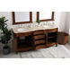 Danville 72 X 72 X 36 inch Teak and Antique Bronze Vanity Sink Set