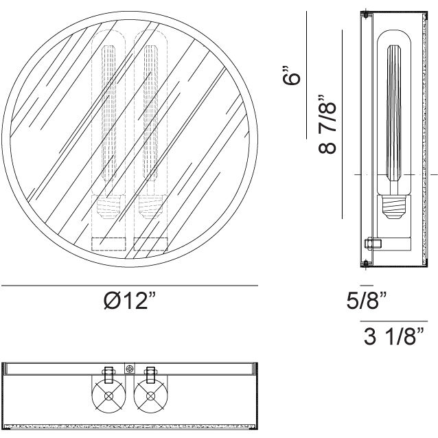 Marco Wall Sconce Wall Light in Gunmetal