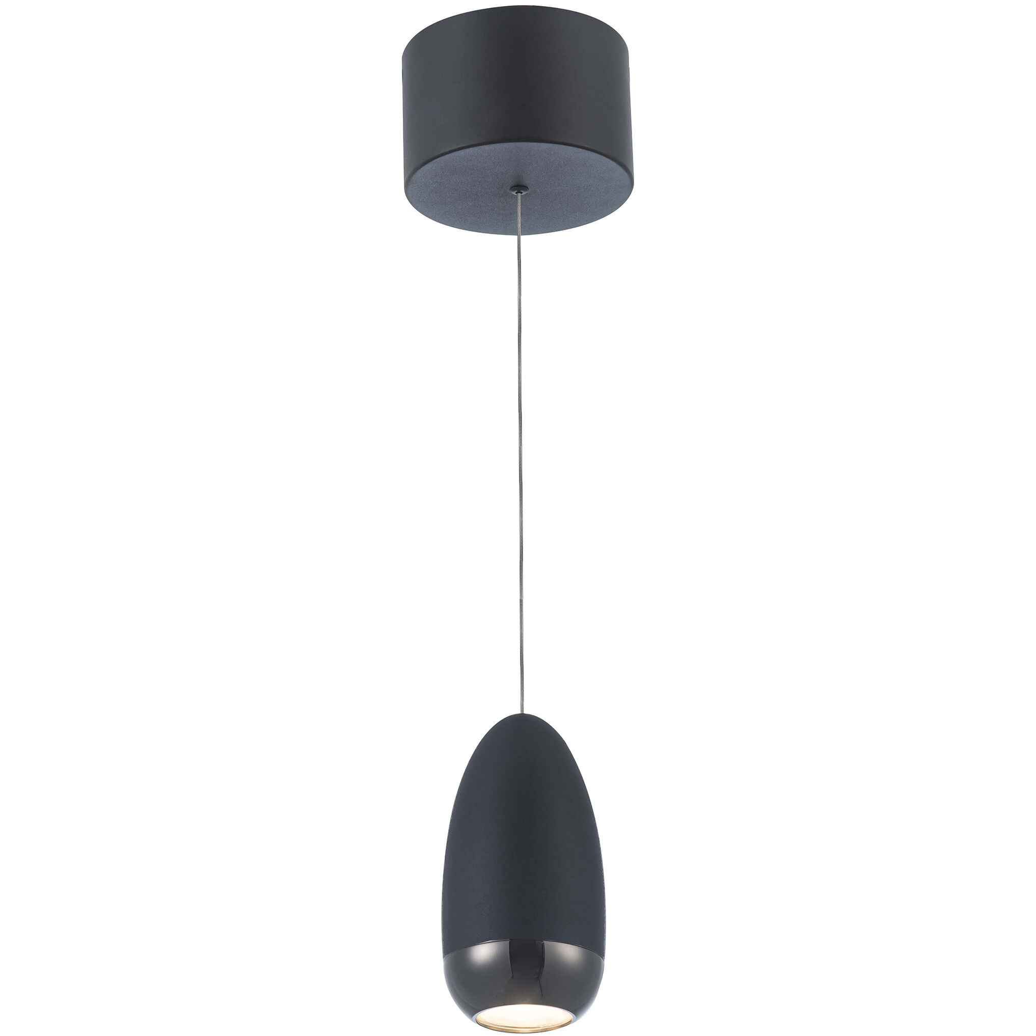Royal Pearl LED 13.2 inch Black Pendant Ceiling Light
