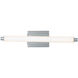 Vista LED 20.38 inch Chrome Bath Vanity & Wall Light, dweLED