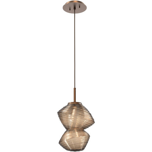 Mesa LED Burnished Bronze Pendant Ceiling Light in 3000K LED