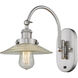 Franklin Restoration Halophane 1 Light 9 inch Brushed Satin Nickel Sconce Wall Light