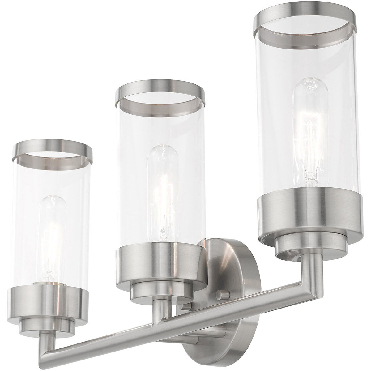 Hillcrest 3 Light 23.5 inch Brushed Nickel Bath Vanity Wall Light