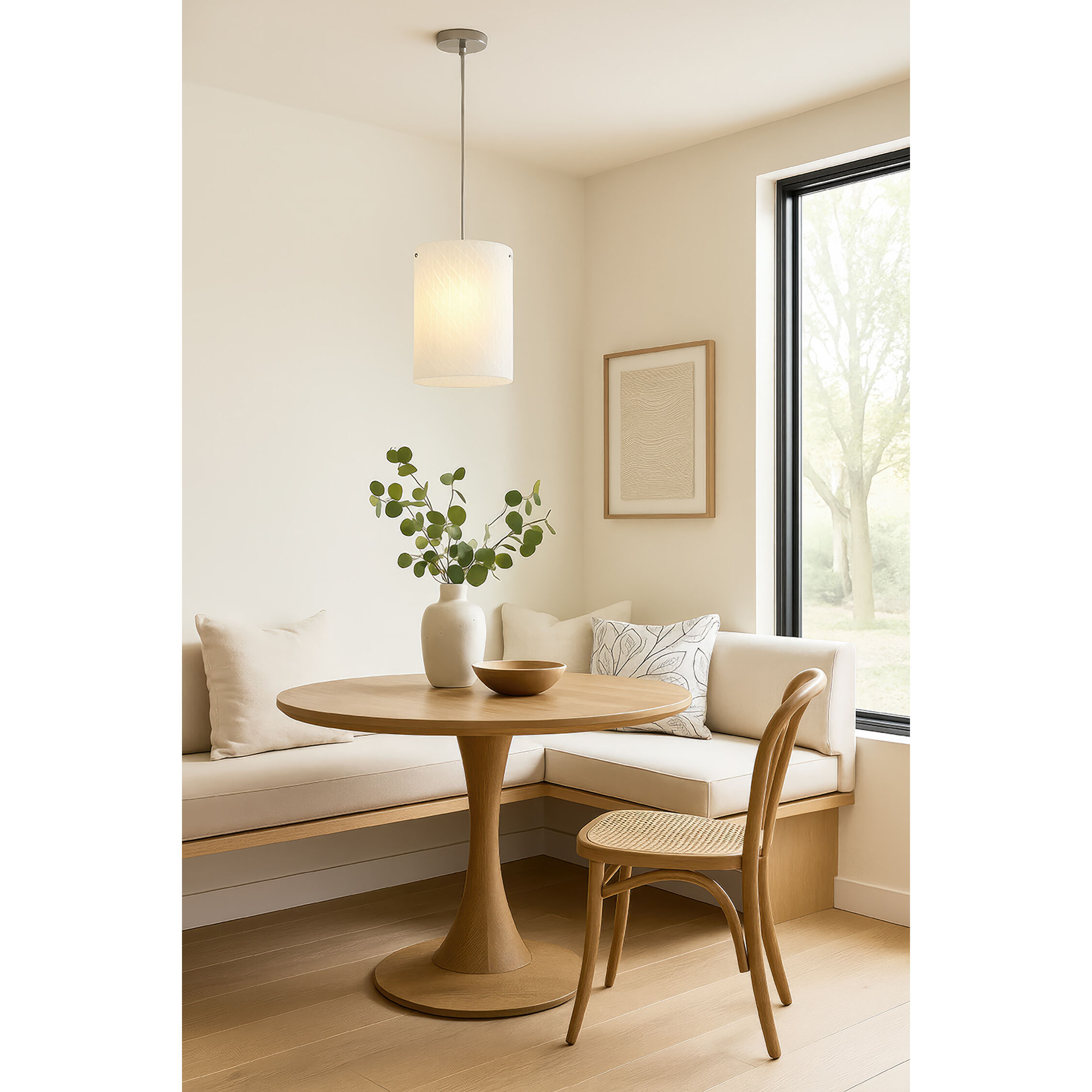 Swirled 1 Light 8 inch Chrome Pendant Ceiling Light