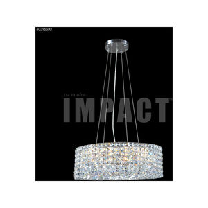 Contemporary 15 Light 20 inch Silver Crystal Chandelier Ceiling Light