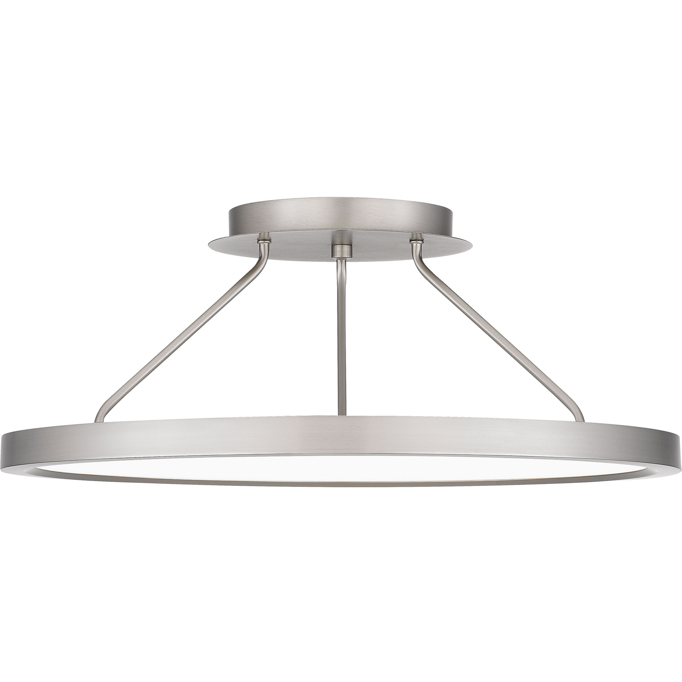 Outskirts LED 20 inch Brushed Nickel Semi-Flush Mount Ceiling Light