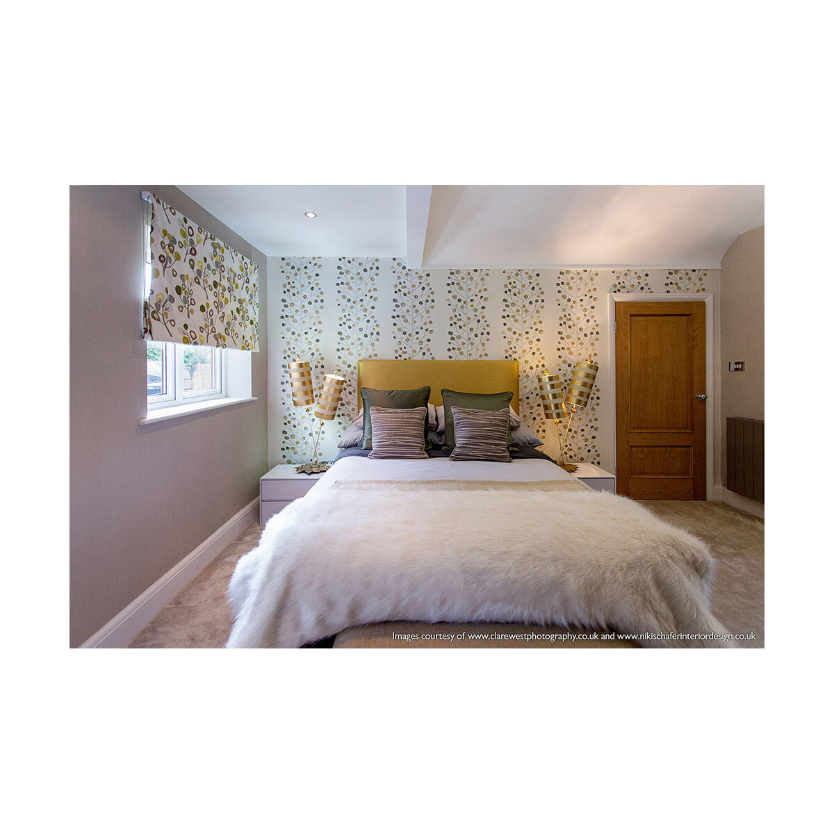 Nettle Luxe 40 inch 60.00 watt Gold Leafed With Cream Table Lamp Portable Light, Flambeau